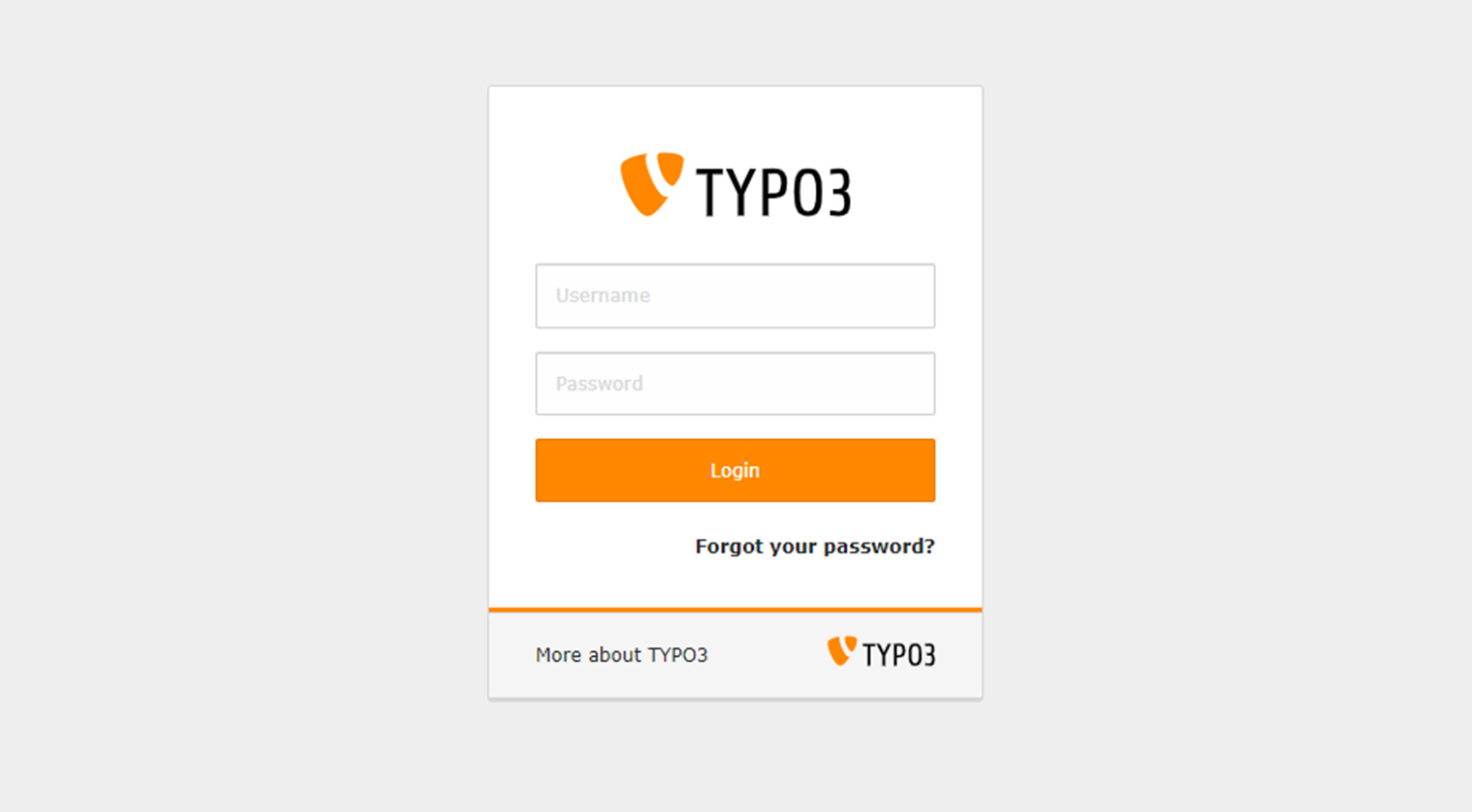 TYPO3 10 Passwort vergessen-Funktion