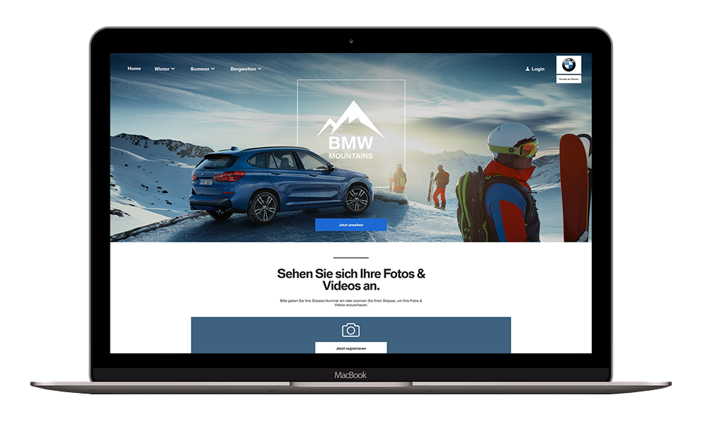 METZLER:VATER und 3m5. überarbeiten das Wintersport-Portal BMW Mountains