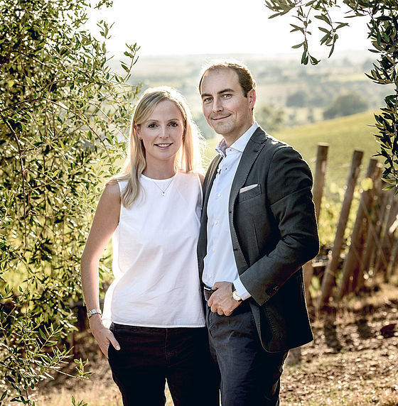 Julia und Georg Weber: Inhaber des toskanischen Weinguts Monteverro