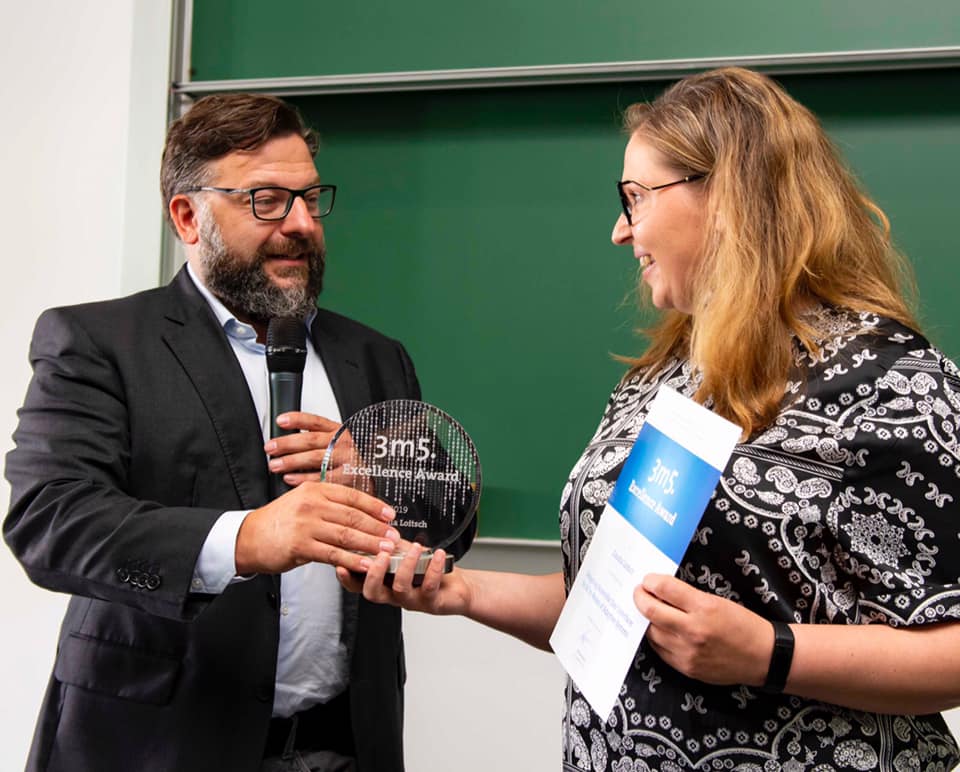 Claudia Loitsch erhält für ihre Dissertation den 3m5. Excellence Award