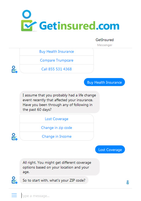Chatbot Getinsured